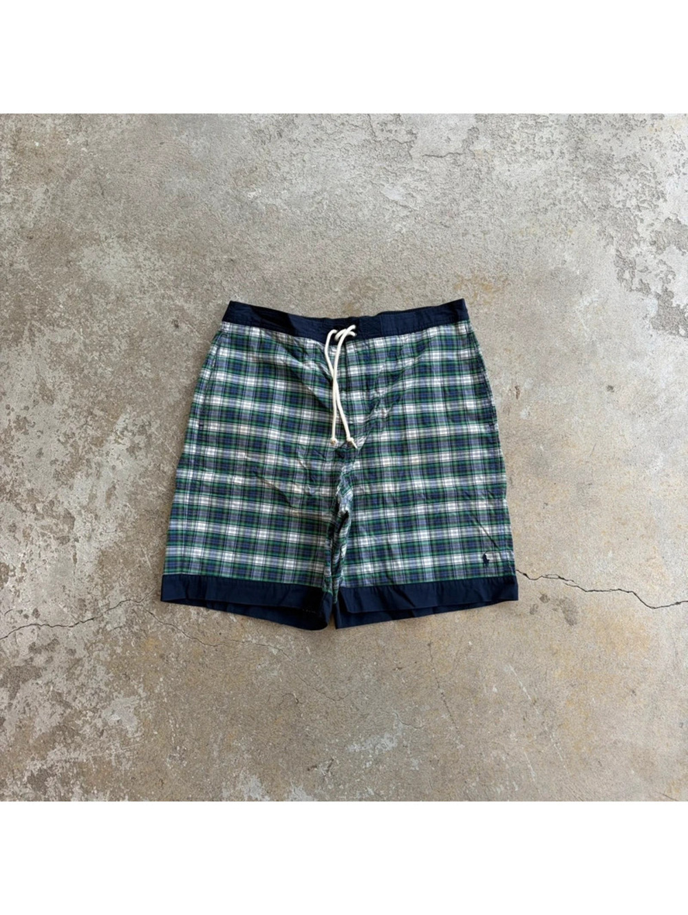 Vintage Polo Sport Ralph Lauren Plaid Board Shorts - Men’s Large